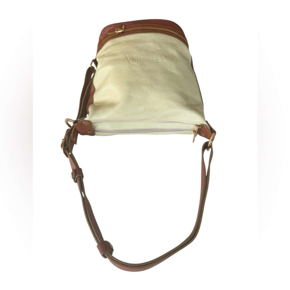 Valentina |Color light Yellow Authentic Italian Purse large dual pocket - Picture 7 of 14